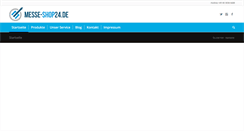 Desktop Screenshot of blog.messe-shop24.de