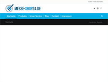 Tablet Screenshot of blog.messe-shop24.de